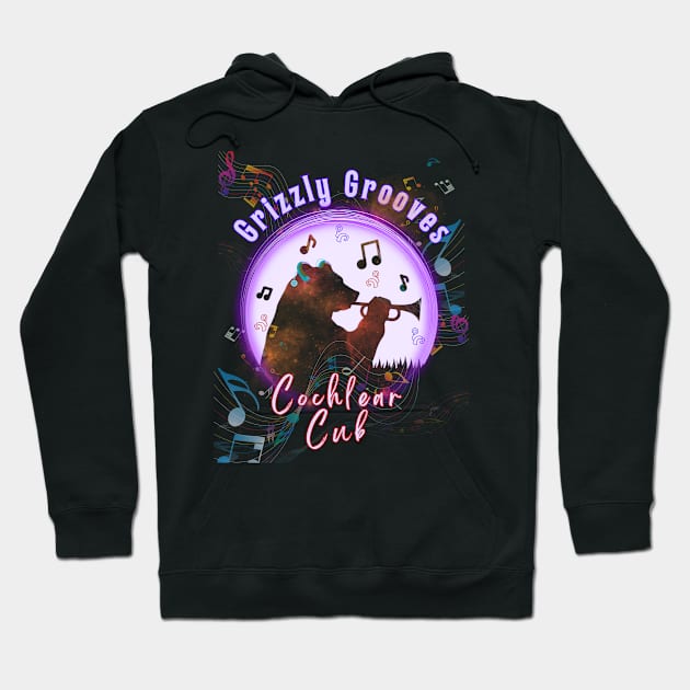 Grizzle Grooves Cochlear Cub | Cochlear Implant | Deaf Hoodie by RusticWildflowers